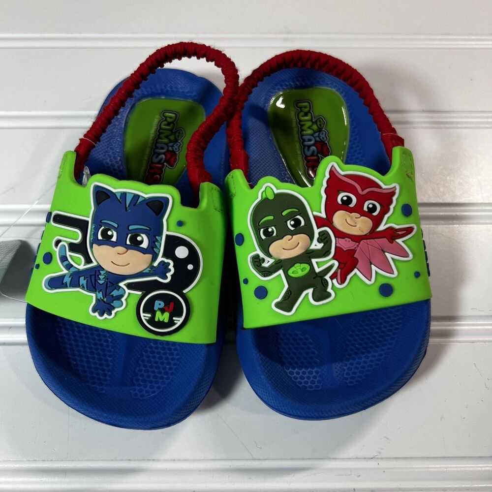 PJ Masks Little Boys Toddlers Size 5-6 Slide Sandals NWT